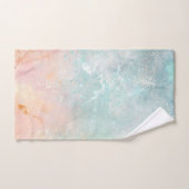 Splash Ink Waterverf Achtergrond, pastelkleurig Bad Handdoek (Handdoek)