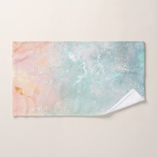 Splash Ink Waterverf Achtergrond, pastelkleurig Bad Handdoek (Handdoek)
