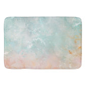 Splash Ink Waterverf Achtergrond, pastelkleurig Badmat (Voorkant)