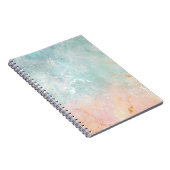 Splash Ink Waterverf Achtergrond, pastelkleurig Notitieboek (Rechterzijde)