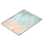 Splash Ink Waterverf Achtergrond, pastelkleurig Notitieboek (Linkerzijde)