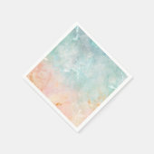 Splash Ink Waterverf Achtergrond, pastelkleurig Servet (Hoek)