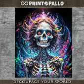 Splash inkt Schedel kleuren wonderland Tissuepapier