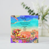 "Splash into Fun: Duck Pool Party met Drinken!" Kaart (Staand voorkant)