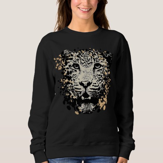  Splash Jaguar Animal Trui (Voorkant)
