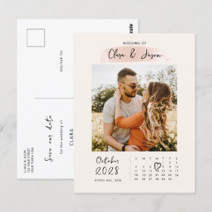 Splash kalender foto Opslaan de Datum uitnodiging