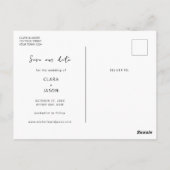 Splash kalender foto Opslaan de Datum uitnodiging (Achterkant)