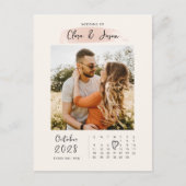 Splash kalender foto Opslaan de Datum uitnodiging (Voorkant)