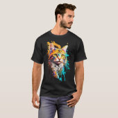 Splash Maine Coon Kat T-shirt (Voorkant volledig)