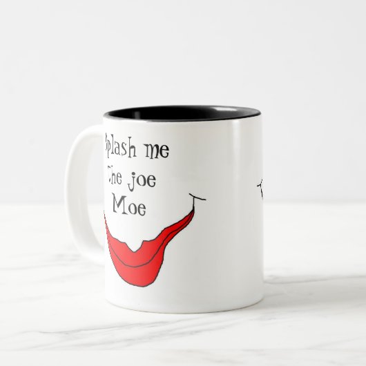 Splash me de joe Moe koffie mok (Voorkant links)