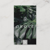 Splash Monstera Palm Visitekaartje (Voorkant)