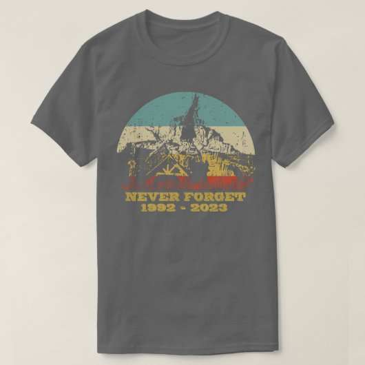 Splash Mountain vergeet nooit T-shirt (Design voorkant)