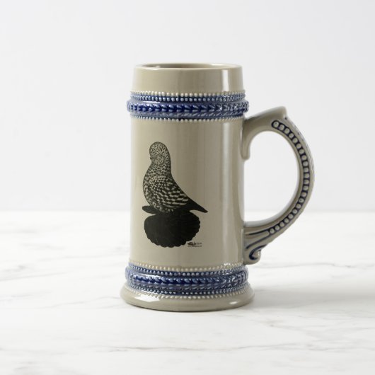 Splash Muffed Tumbler Pigeon 2 Bierpul (Rechts)