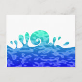 Splash Ocean Wave Briefkaart (Voorkant)