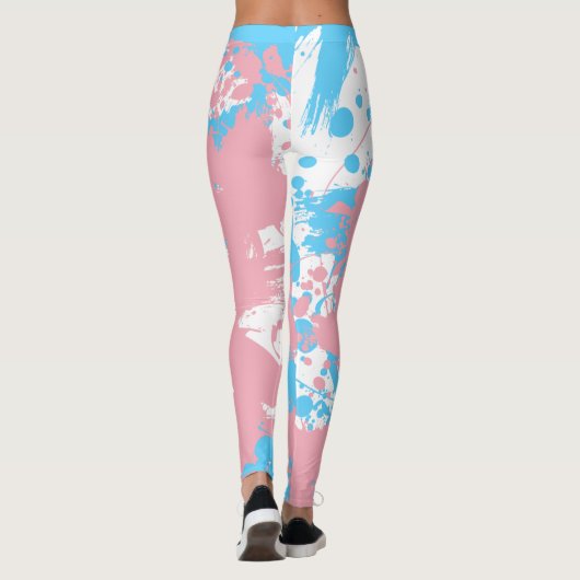 Splash of Color | Transgender Pride  Leggings (Achterkant)