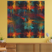 Splash Of Emotion: Abstracte Energieën Canvas Afdruk (Insitu (Woonkamer))