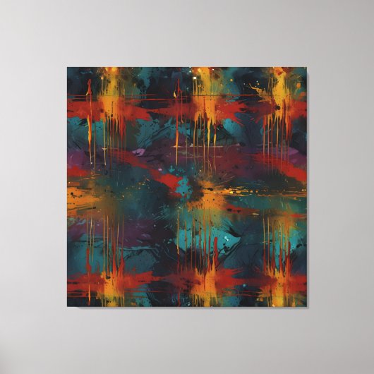 Splash Of Emotion: Abstracte Energieën Canvas Afdruk (Voorkant)