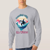 Splash Of Freedom: Killer Whale beroemd gemaakt do T-shirt (Voorkant)