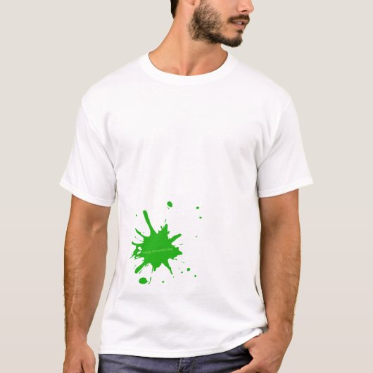 Splash of Green St Patrick's Mannen T-Shirt (Voorkant)