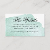 Splash of Green | Website van Emerald Jade Waterve Informatiekaartje (Voorkant)