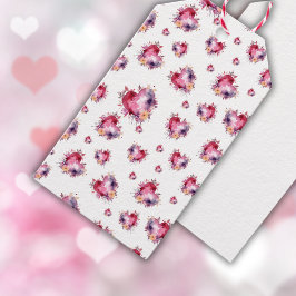 Splash of Hearts Valentijns Cadeaulabel