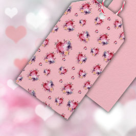 Splash of Hearts Valentijns Cadeaulabel