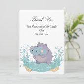 Splash of Joy, Little Hippo Kaart (Staand voorkant)