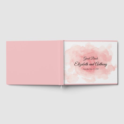Splash of Pink Wedding Gastenboek (Volledig)