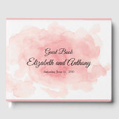 Splash of Pink Wedding Gastenboek (Voorkant)
