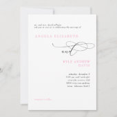 Splash of Spring Bride Parents Wedding Invitation Kaart (Voorkant)