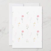 Splash of Spring Bride Parents Wedding Invitation Kaart (Achterkant)