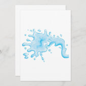 Splash Of Water Kaart (Voorkant / Achterkant)
