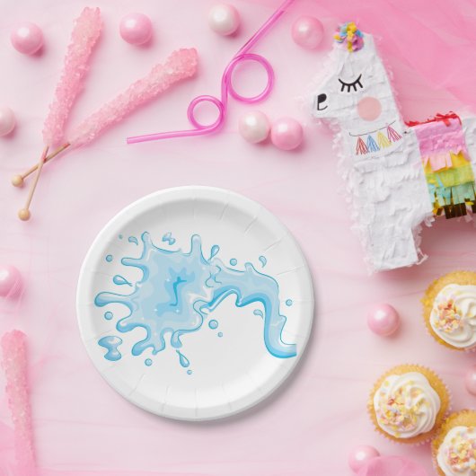 Splash Of Water Papieren Bordje (Feest)