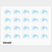 Splash Of Water Vierkante Sticker (Vel)