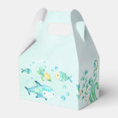 Splash onder de Zee verjaardagsgunst box Bedankdoosjes (Achterkant)