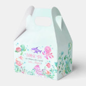 Splash onder de Zee verjaardagsgunst box Bedankdoosjes (Voorkant Zijde)