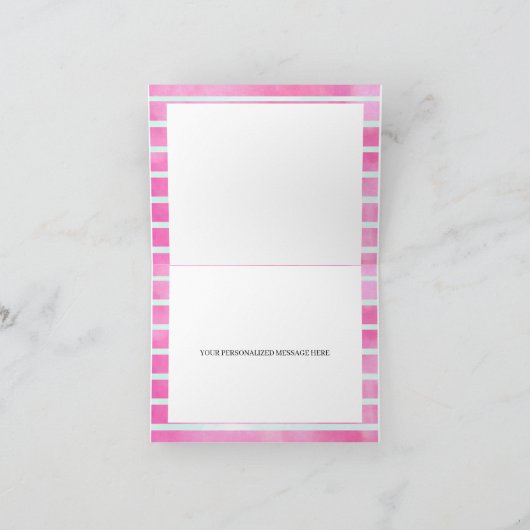 Splash onder het Zee Verjaardag Dank u kaart (Binnen)