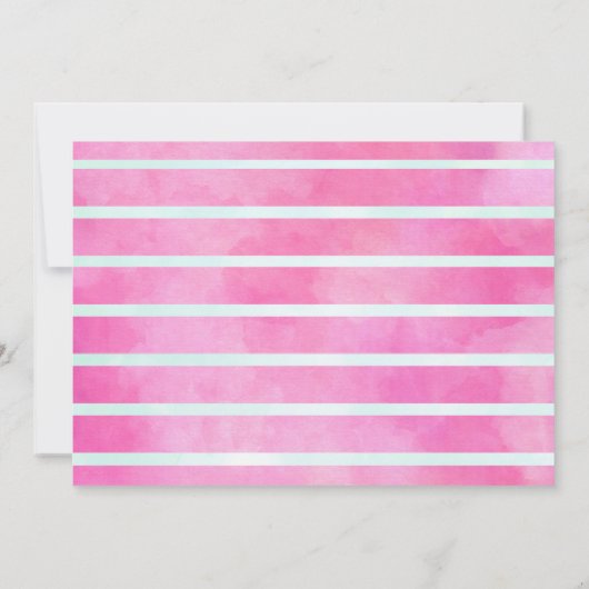 Splash onder het Zee Verjaardag Dank u kaart (Achterkant)