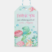 Splash onder het Zee verjaardagsgunst Cadeaulabel (Voorkant)