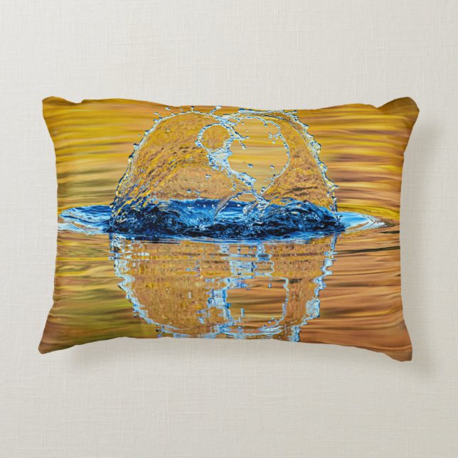 Splash op een herfst avond accent kussen (Achterkant)