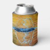 Splash op een herfst avond blikjeskoeler (Blikje Voorkant)