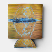 Splash op een herfst avond blikjeskoeler (Voorkant)