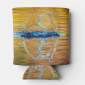 Splash op een herfst avond blikjeskoeler (Achterkant)