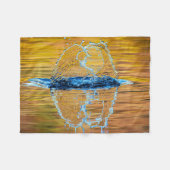 Splash op een herfst avond fleece deken (Voorkant (Horizontaal))