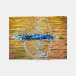 Splash op een herfst avond fleece deken