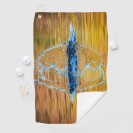 Splash op een herfst avond golfhanddoek