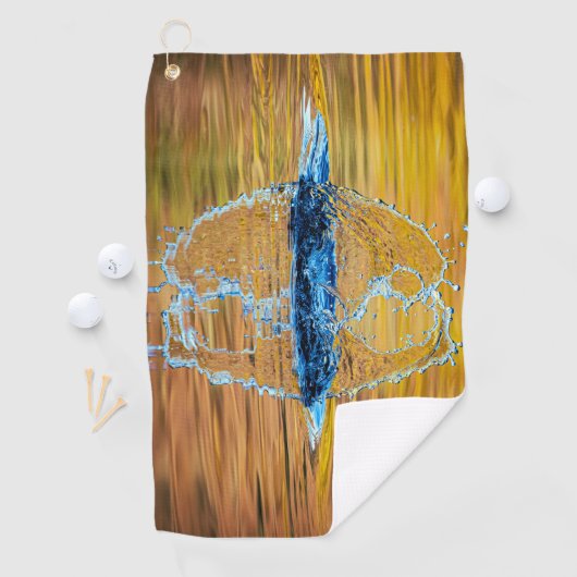 Splash op een herfst avond golfhanddoek (Insitu)