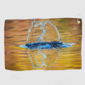 Splash op een herfst avond golfhanddoek (Horizontaal)