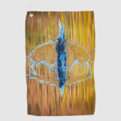 Splash op een herfst avond golfhanddoek (Voorkant)