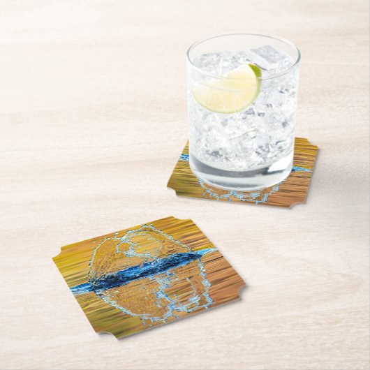 Splash op een herfst avond kartonnen onderzetters (Insitu)